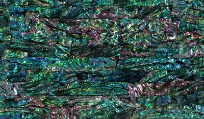 Flexible Abalone Real Shell Sheet Rainbow  L240mm x W140mm x D0.25mm HMF003