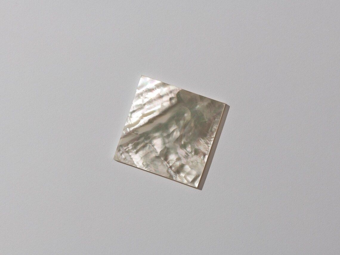 Mother of Pearl 35 x 35 x 2.0mm Squares. HMJ307