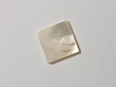 Mother of pearl 20 x 20 x 1.5mm Premium Squares. HMJ305