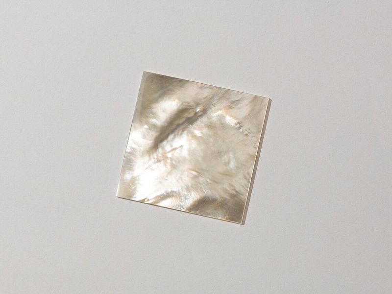 Mother of Pearl 50 x 50 x 1.5mm Square. HMJ310