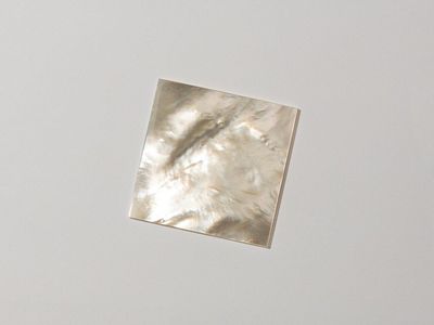 Mother of Pearl 50 x 50 x 1.5mm Square. HMJ310