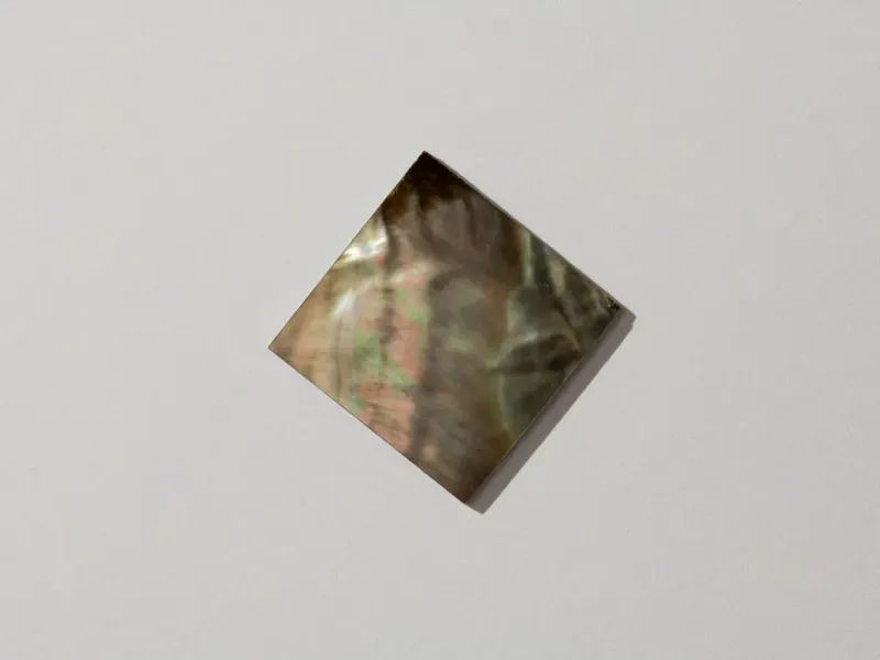 Black MOP 20 x 20 x 1.5mm Jewellery Grade Square 1 Piece. HMJ300