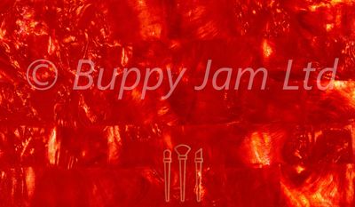 Flexible Mother Of Pearl Sheet Red L240mm x W140mm HM018