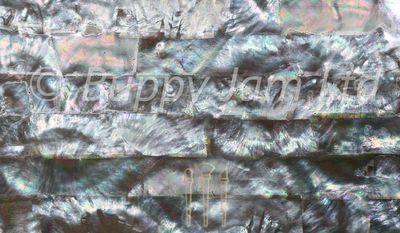 Mother Of Pearl Sheet  Grey Smoke 240mm x 140mm HM021