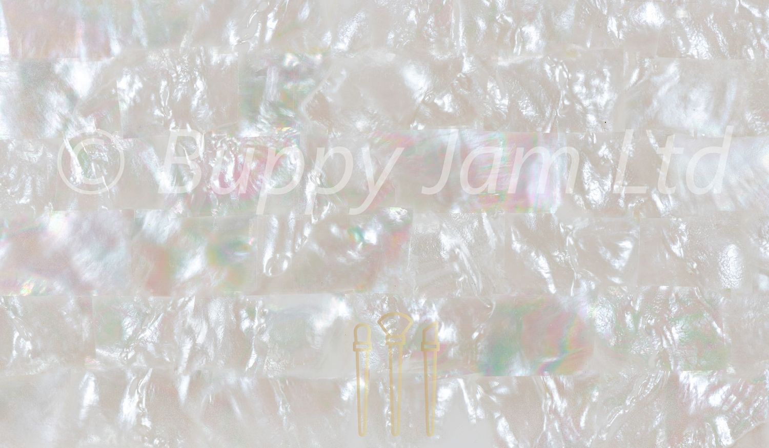 Mother of Pearl Sheet White Strip L240mm x W140mm HM015