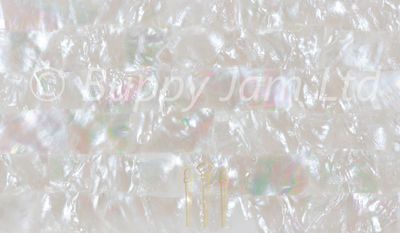 Mother of Pearl Sheet White Strip L240mm x W140mm HM015