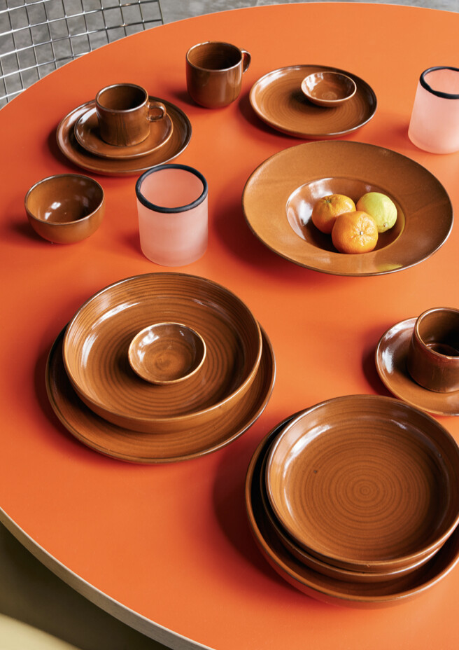 HK Living | Chef ceramics mug | burned orange