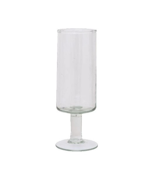 UNC | Champagne glass hammered transparant