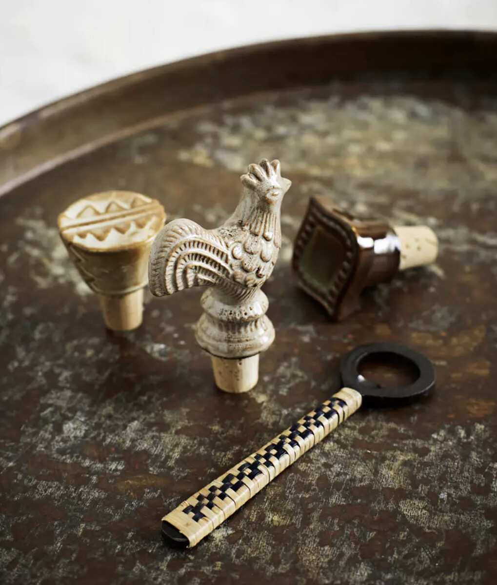 Handmade stoneware bottle stopper
