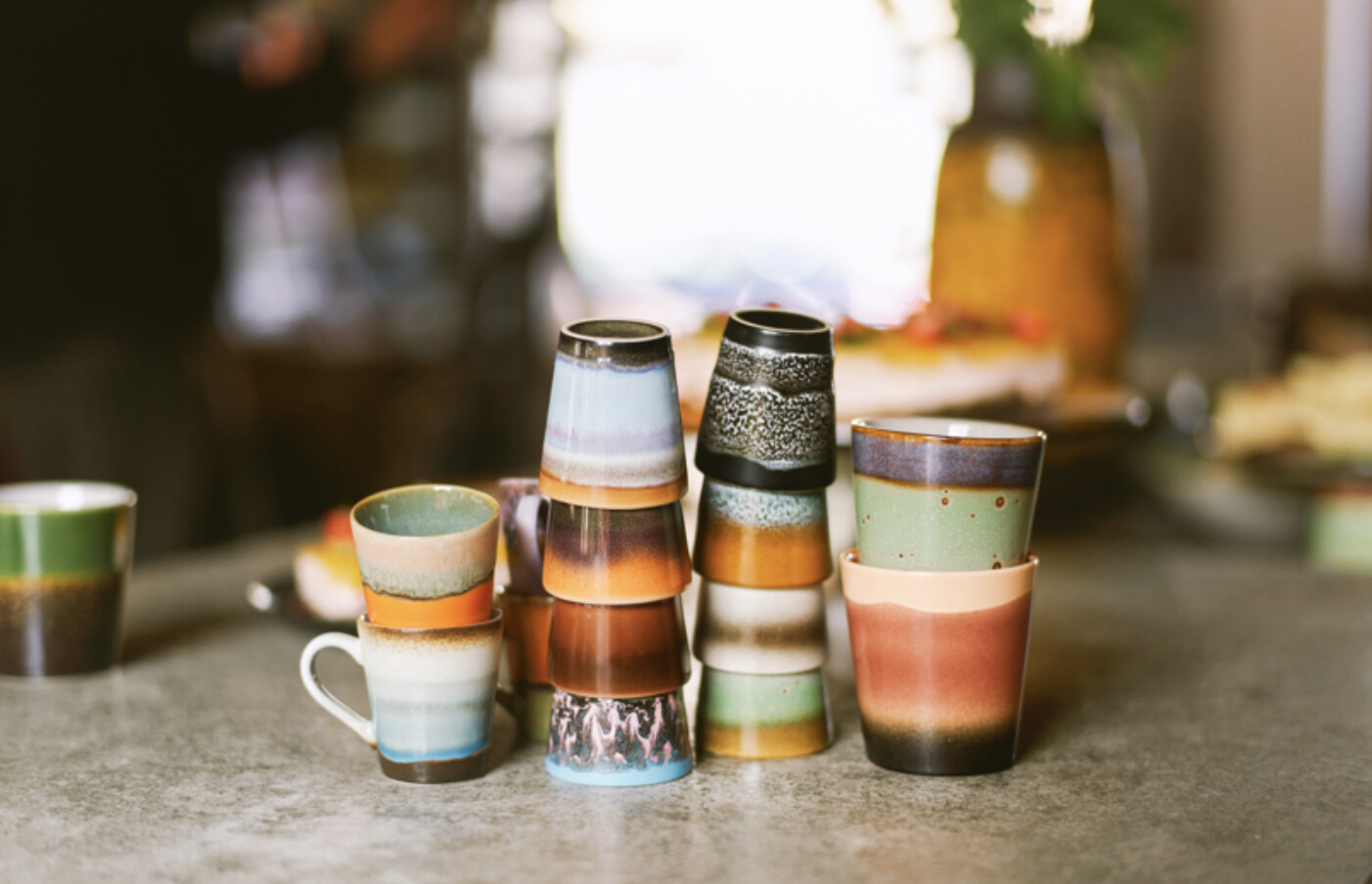 HK Living | 70&#39;s ceremics ristretto mug | ash
