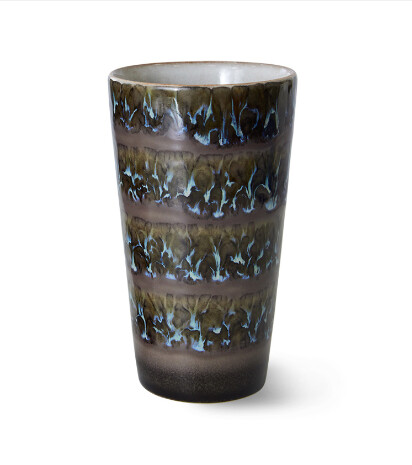 HK Living | 70&#39;s ceremics latte mug | fern