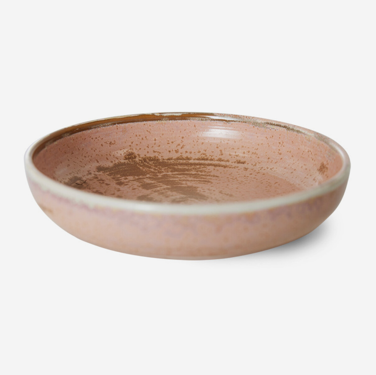 HK Living | Chef ceramics: deep plate L, rustic pink