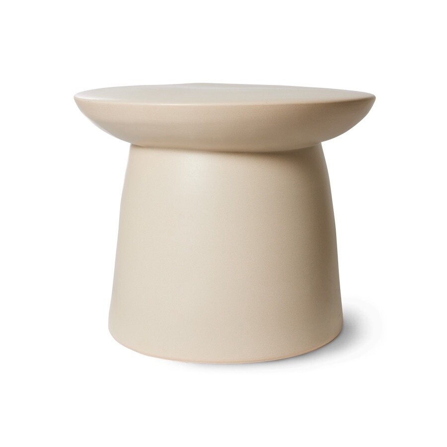 HK Living | Earthenware side table L cream