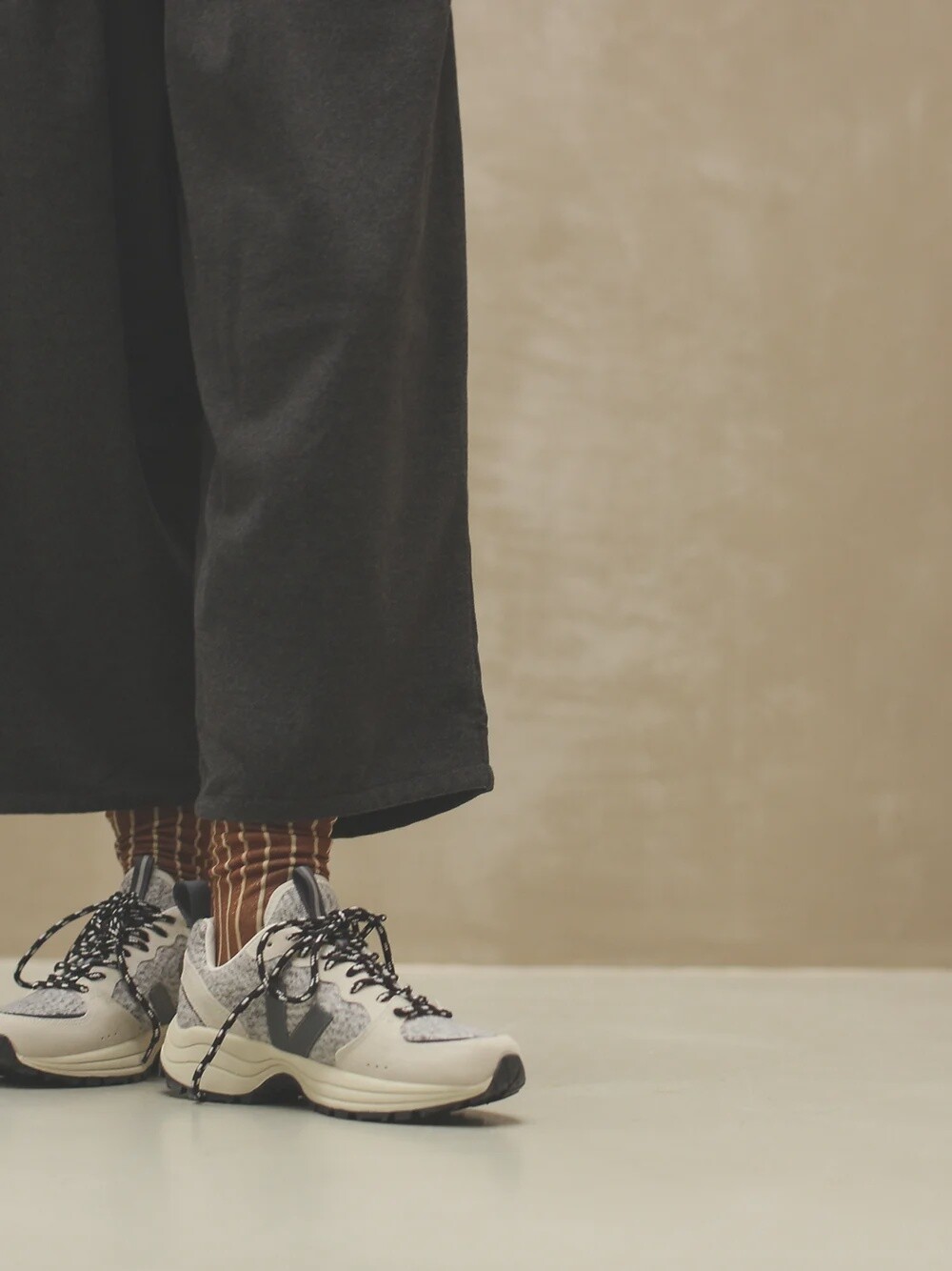 Monk &amp; Anna | Sock gold glitter lines | Oak