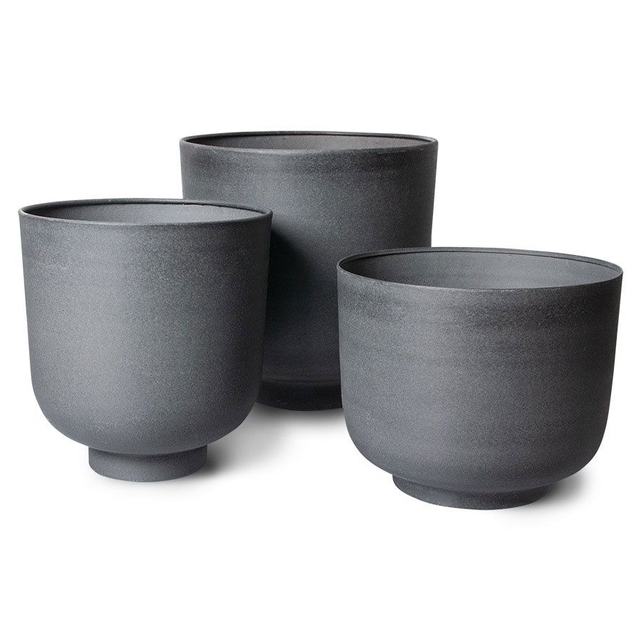 HK LIVING Planter black S