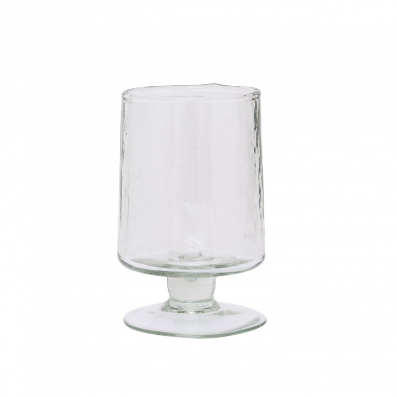 Urban Nature Culture wine glass hammered transparent