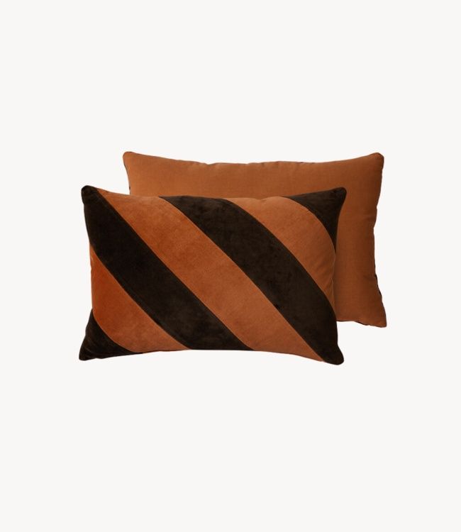 Hk Living | Striped velvet cushion september (60x40cm)