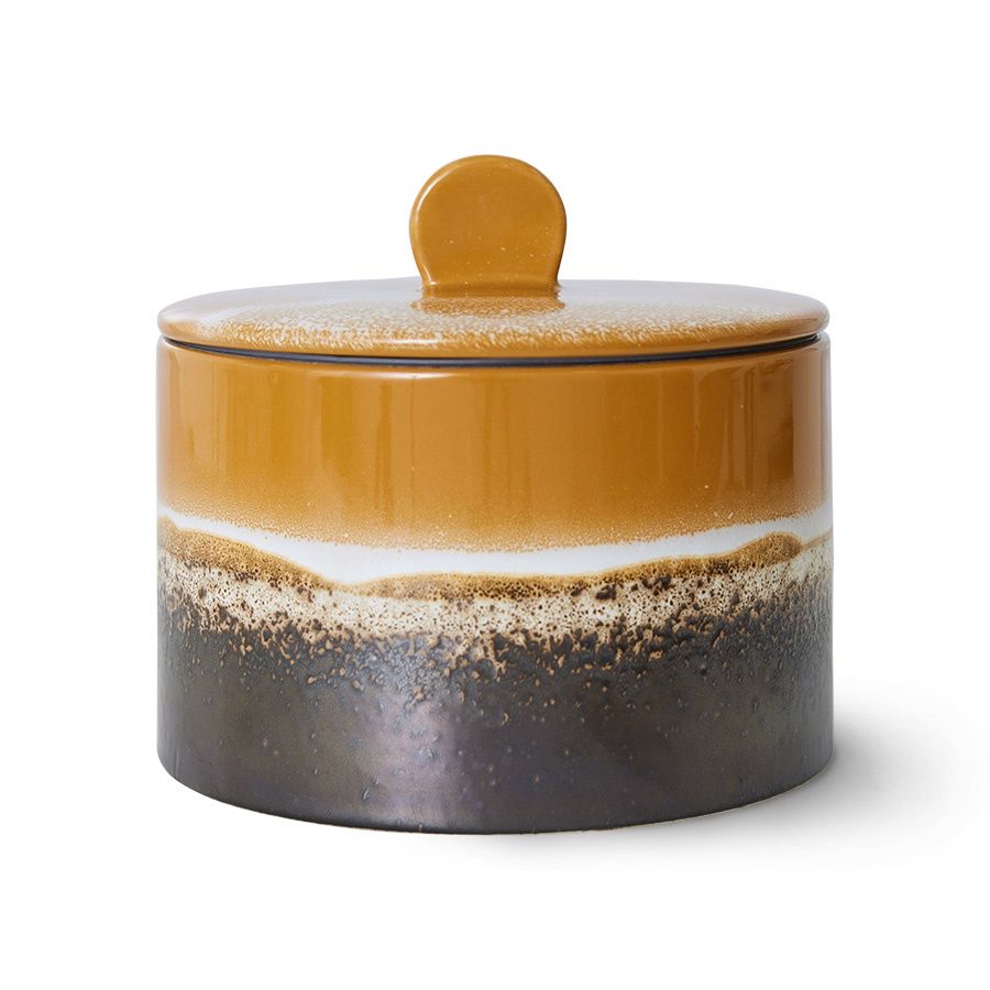 HK Living 70s ceramics: cookie jar fire