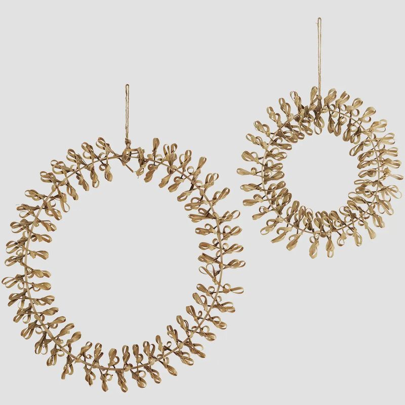 Madam Stoltz Bamboo ring naturel Small