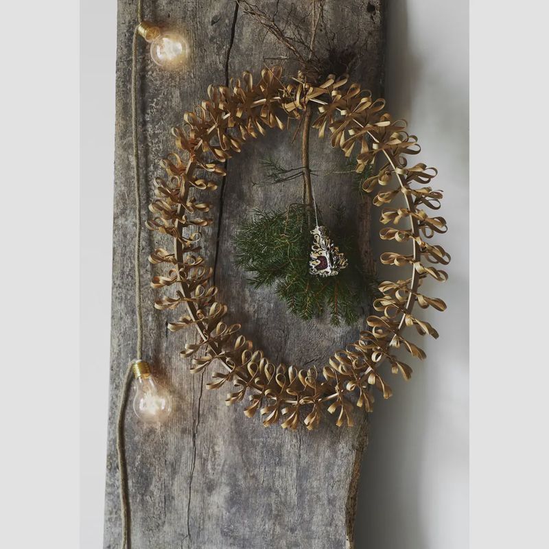 Madam Stoltz Bamboo ring naturel Medium