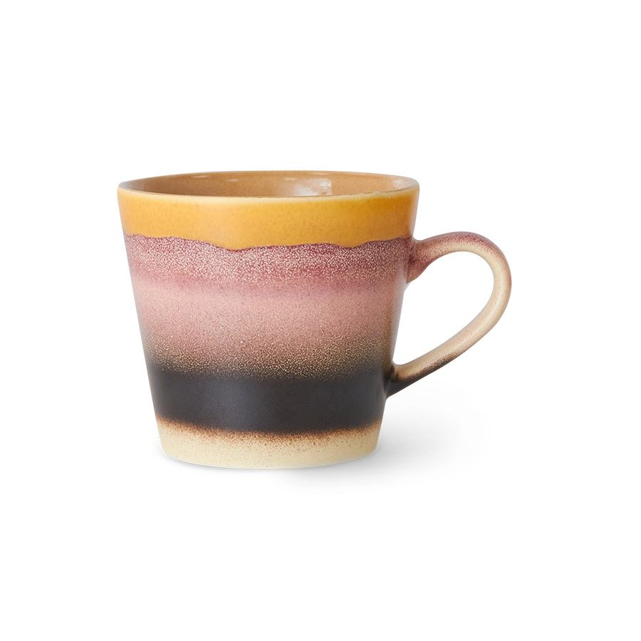 HK Living70s ceramics: cappuccino mug sunset