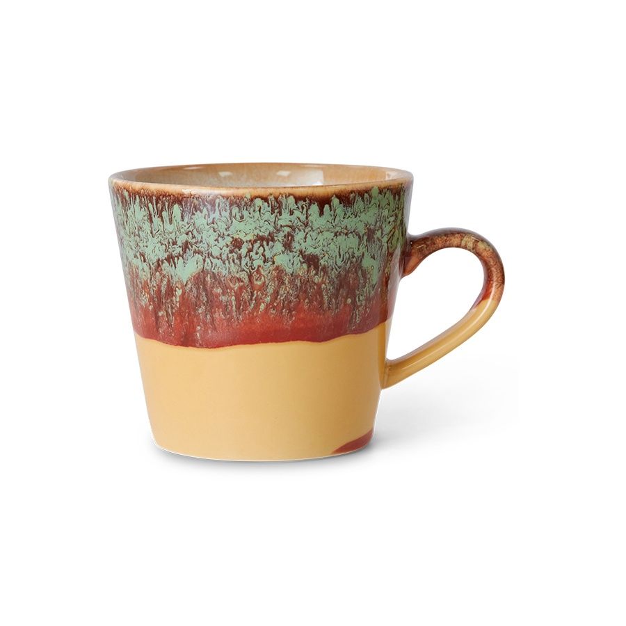 HK Living70s ceramics: cappuccino mug cove
