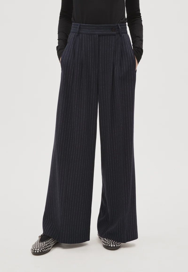 ArmedAngels | Kaayua pinstripe | Night sky-white