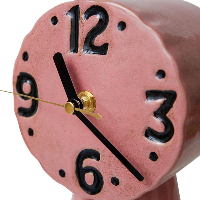 HK Living Retro ceramic clock pink