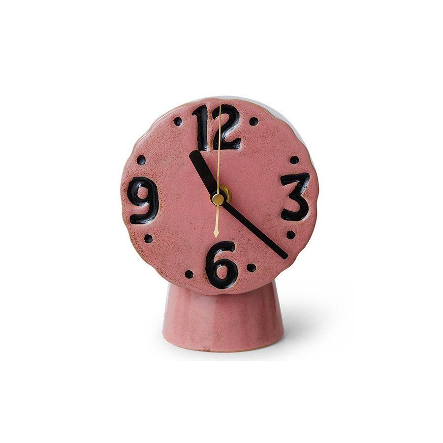 HK Living Retro ceramic clock pink