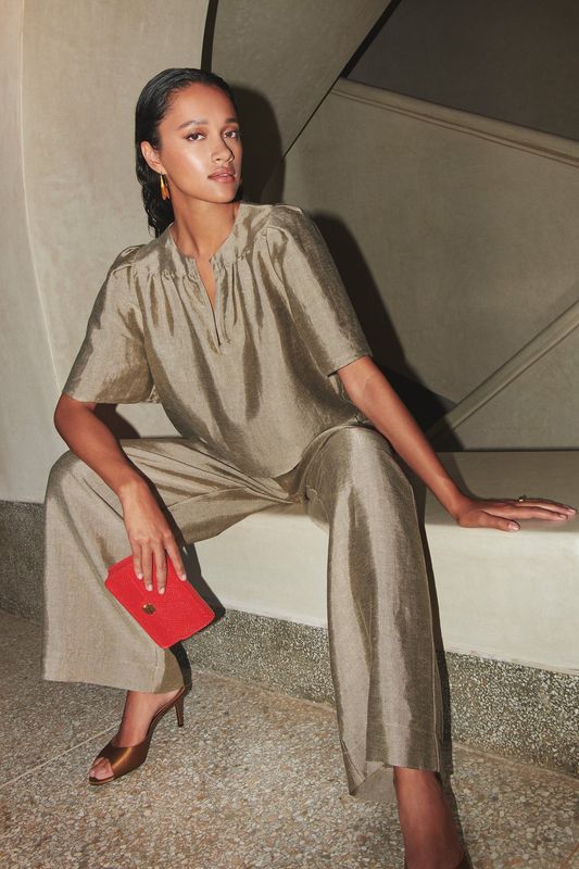 By Bar | Blake gloss blouse