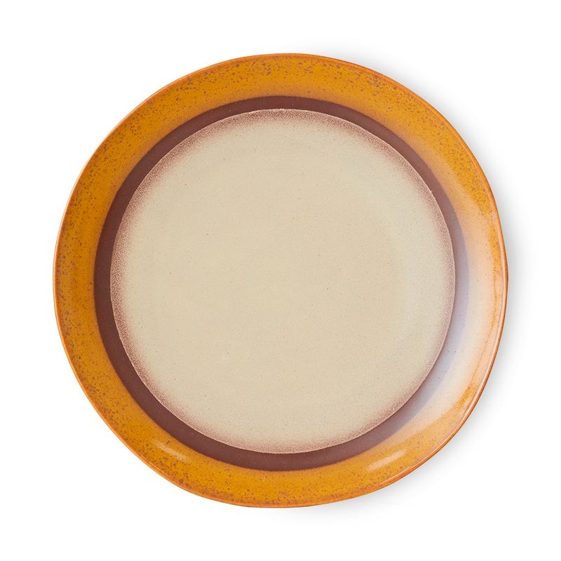 HK Living 70s ceramics: dinner plate coconut