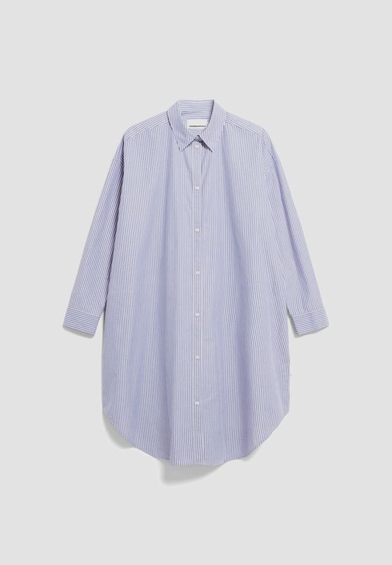 ArmedAngels | Pfileaa stripe | White-lapis blue
