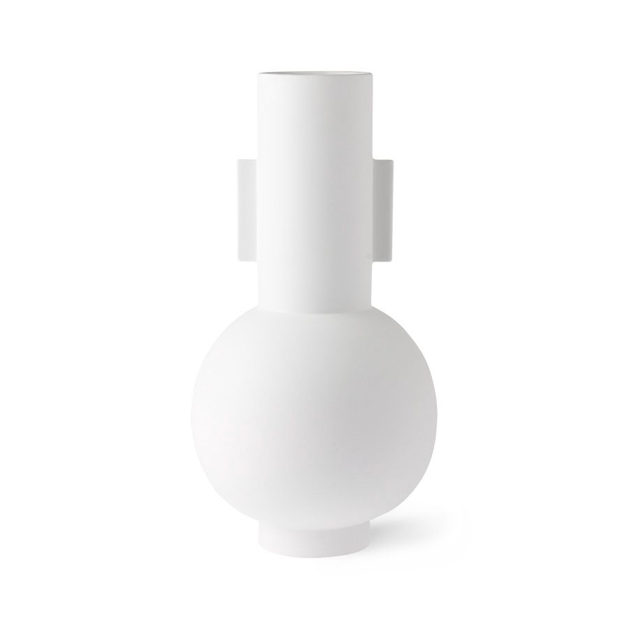 HK Living matt white vase L