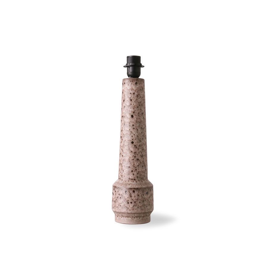 HK Living Retro stoneware lamp base brown