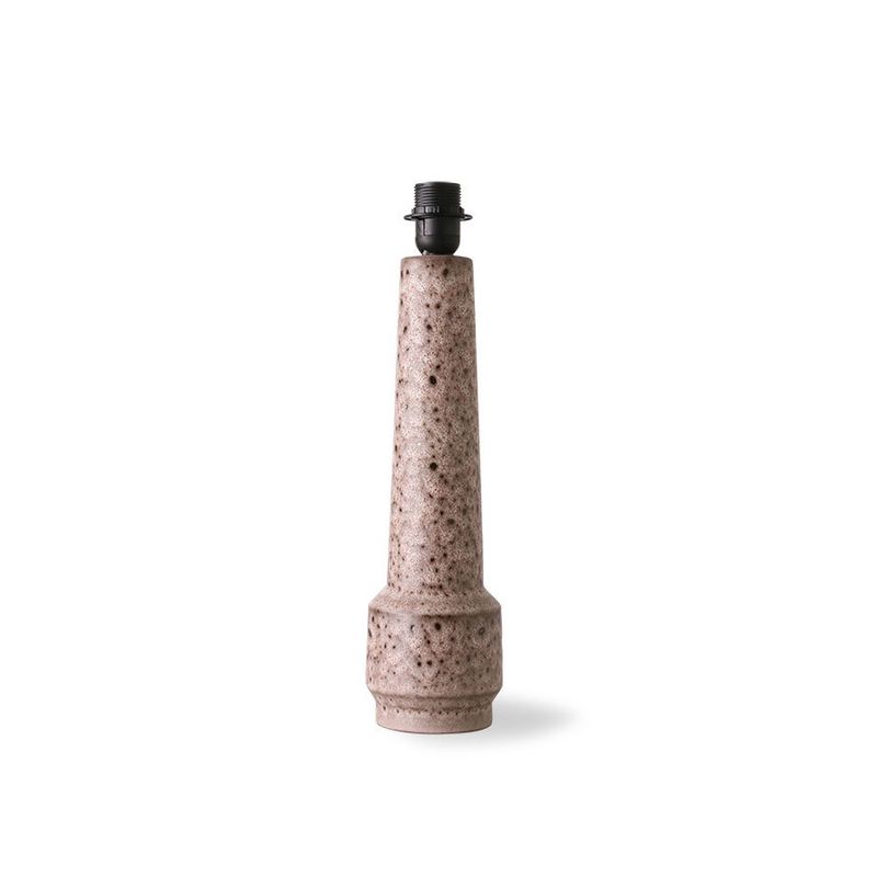 HK Living Retro stoneware lamp base brown