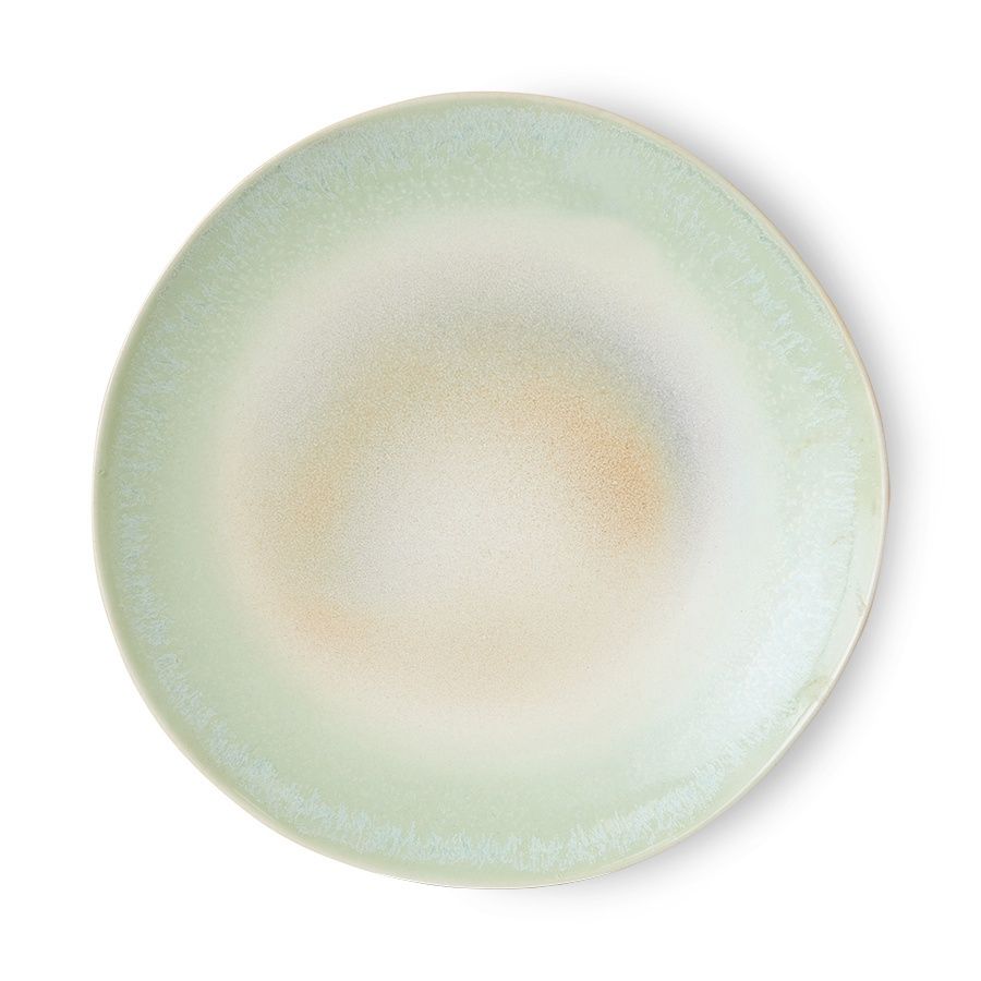 HK Living 70s ceramics: dinner plates palms