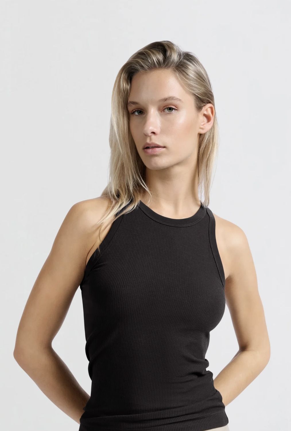 YAYA | Geribd singlet met aangesloten pasvorm