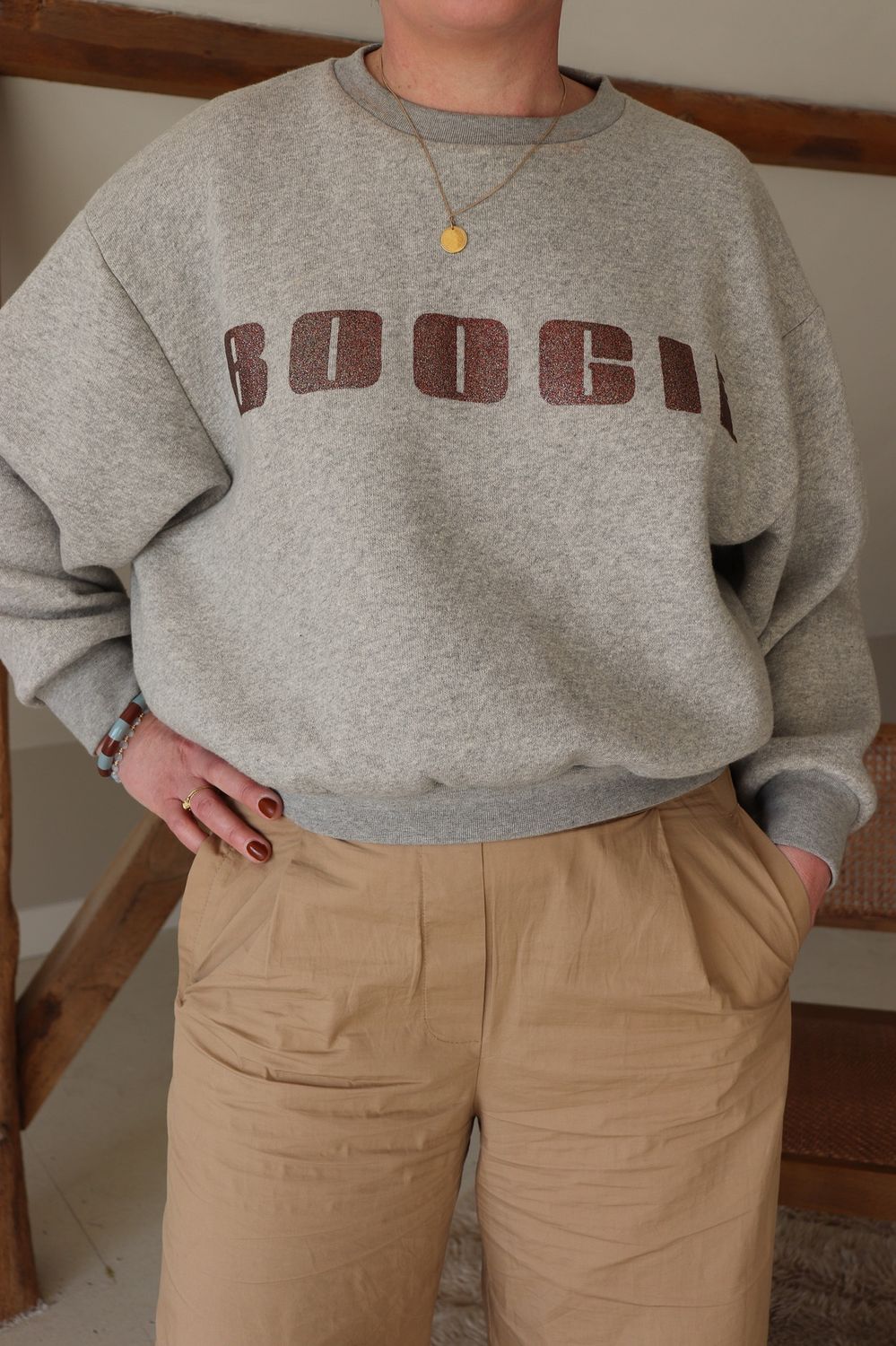 By Bar | Bibi boogie sweater | Grey melee