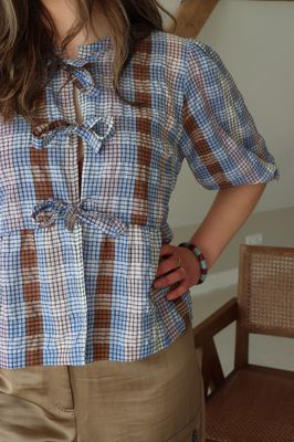 By Bar | Serena check blouse
