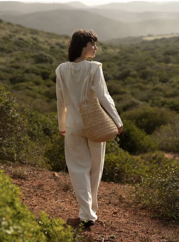 Monk and Anna | Straw bag