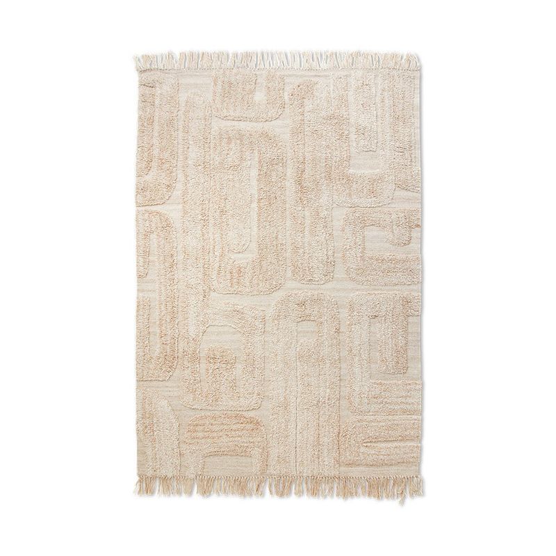 HK Living tufted rug limestone