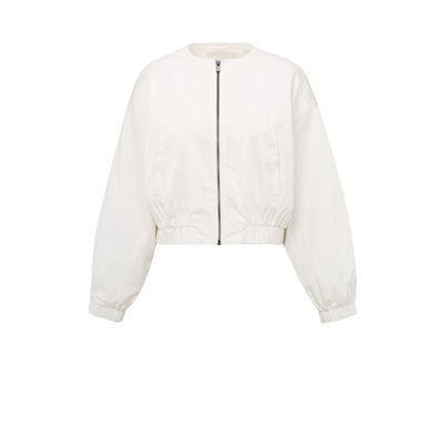 YAYA Geweven bomberjack met rits off white