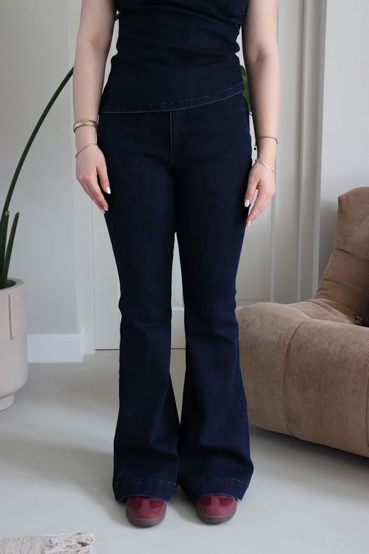 MEW | Ayo high bootcut | Dark blue