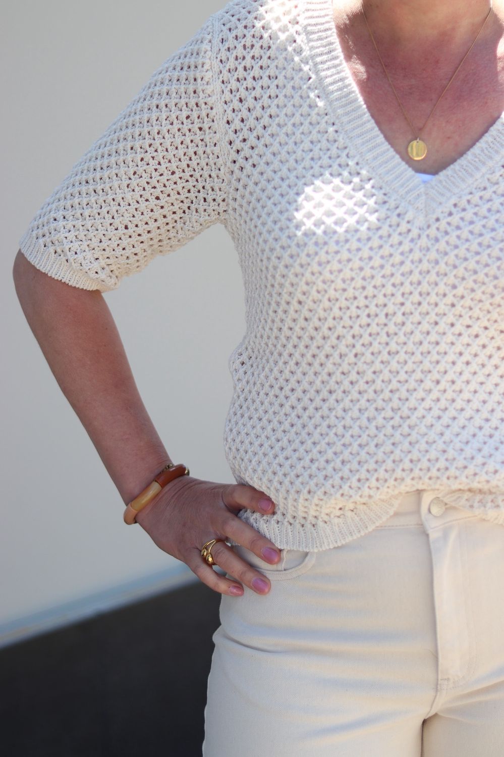 Another label | Aster v-neck knitted pull