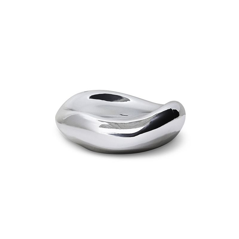 HK Living Gleam glass bowl chrome