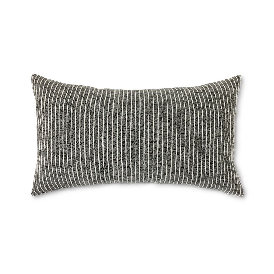 HK Living Striped cushion monochrome 70x40cm
