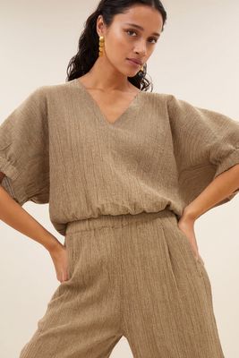 By Bar | Mabel lurex blouse
