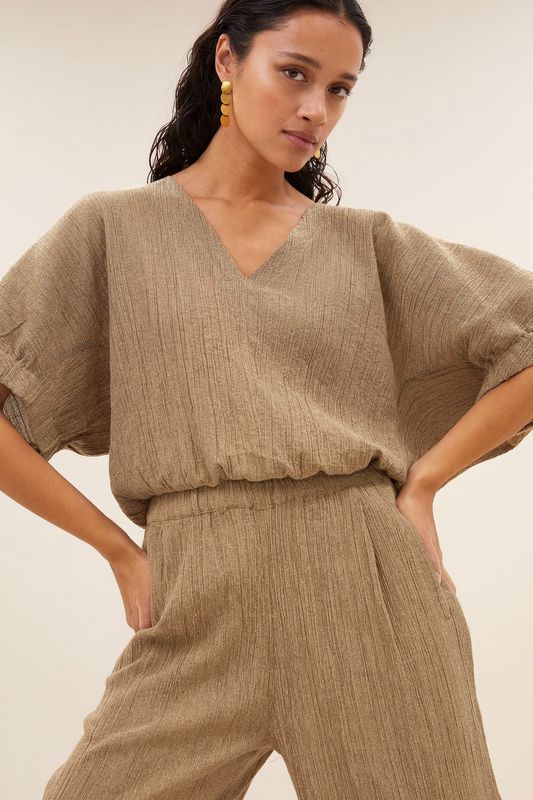 By Bar | Mabel lurex blouse