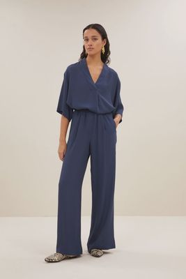 By Bar | Benji viscose pants | Winter blue