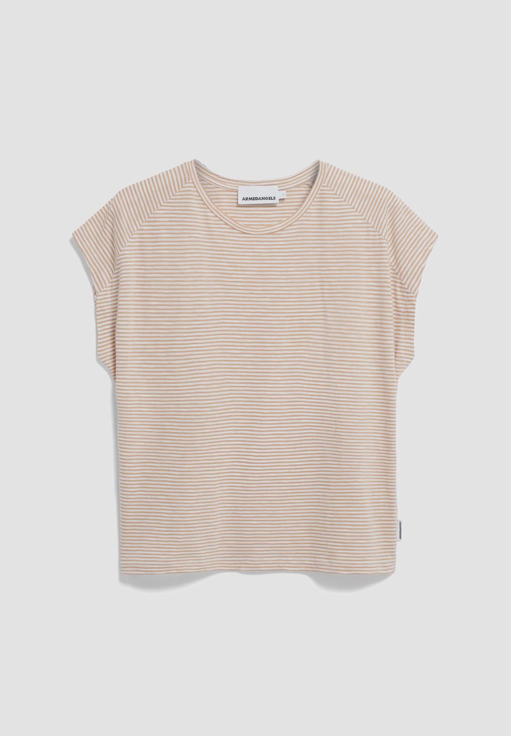 Armed Angels Oneliaa oatmilk beige stripes
